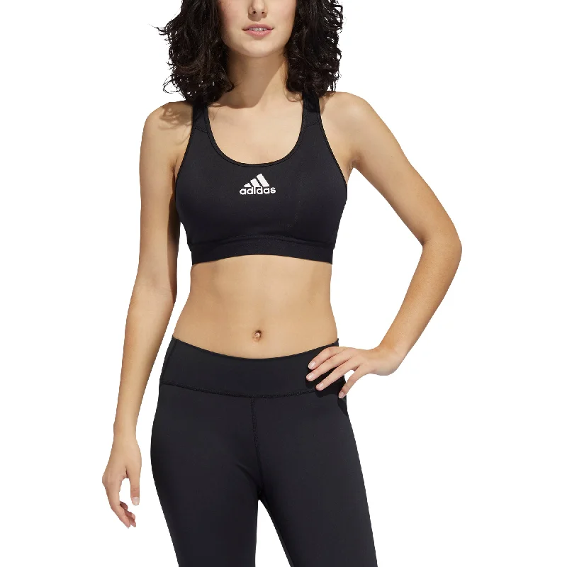 Adidas Dont Rest Alphaskin Padded Black Womens Sports Bra Cozy Sleep Bra