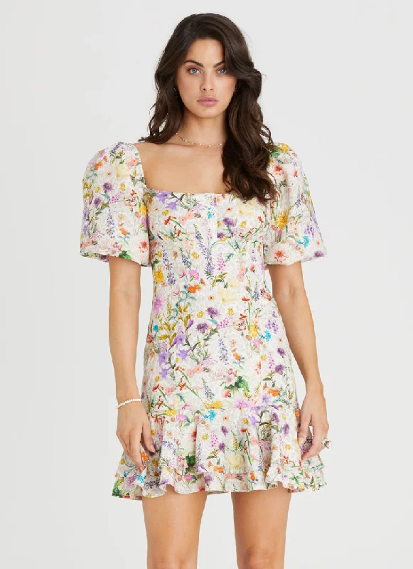 Jardine Scarlet Mini Dress Casual Mini Dress with Pockets