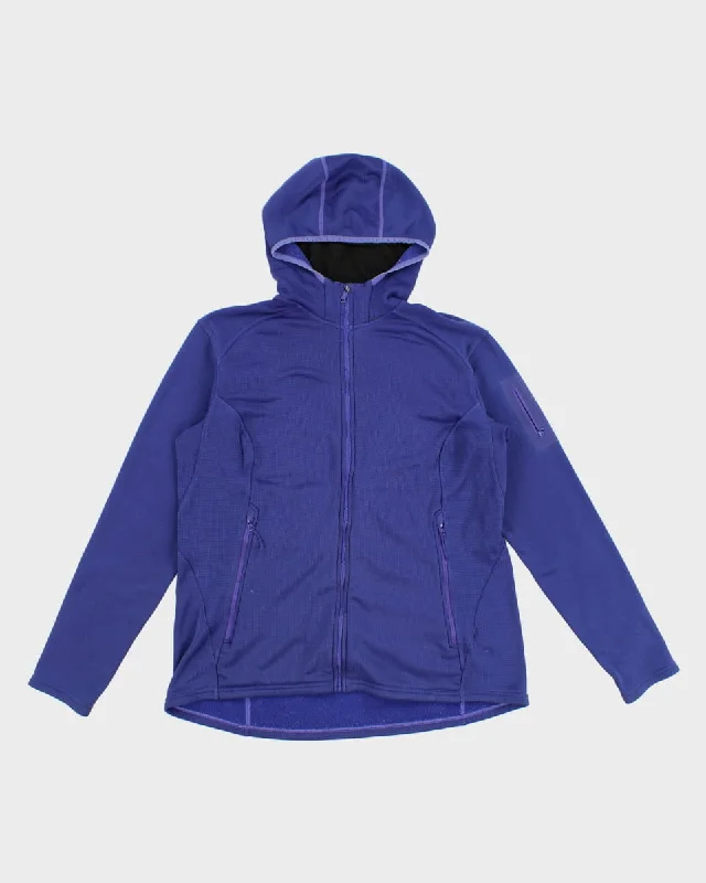 Arc'teryx Zip Up Hooded Fleece - L Hoodie with Side Slits Relaxed Casual