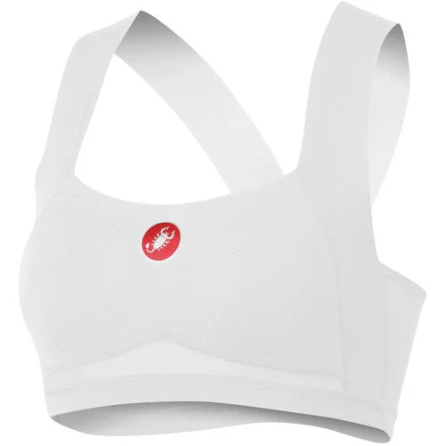 Castelli Womens Rosso Corsa Light Bra - White Sports Support Bra