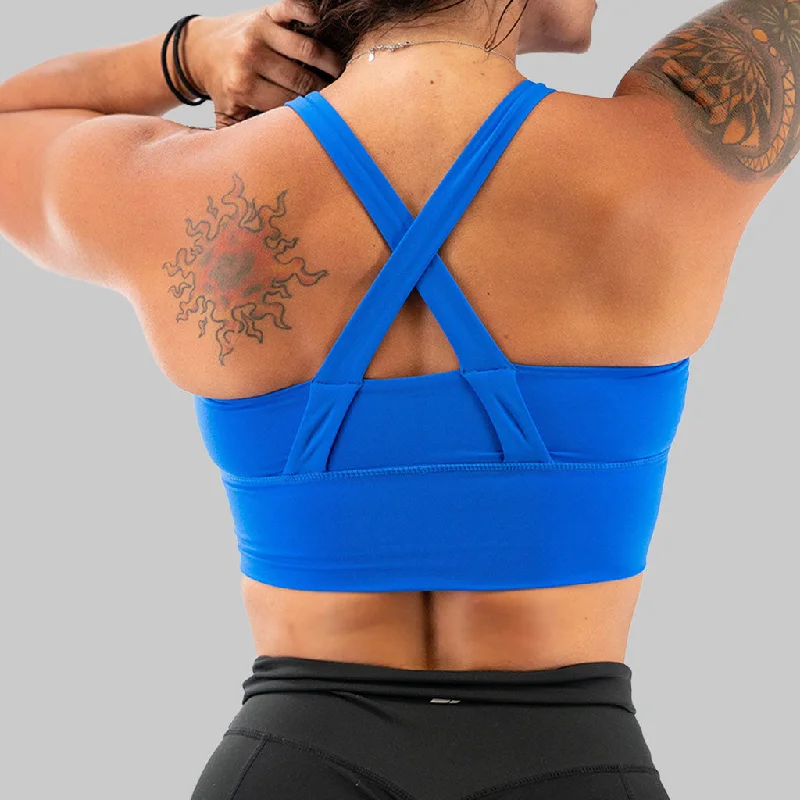 Salty Savage Ladies X Back Longline Sports Bra | Cocoa Beach Performance Elegant Silk Bra