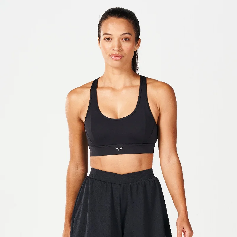 Core Elevate Bra - Black Seamless Bra Design