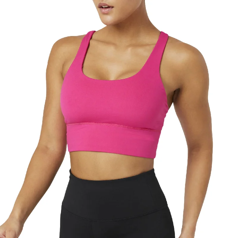 FILA Uplift Cross Back Womens Sports Bra Seamless Push-Up Bra