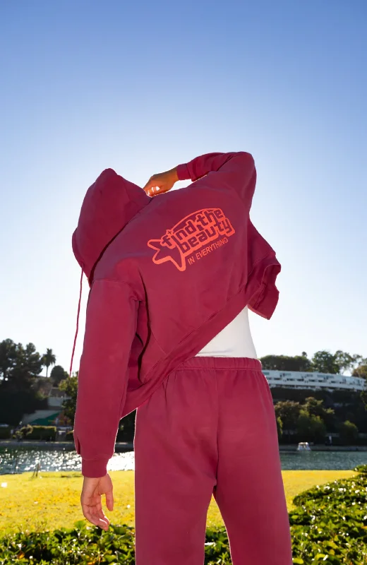 The Mayfair Group - Find The Beauty Zip Up Hoodie Hoodie with Magnetic Closure Innovative Modern
