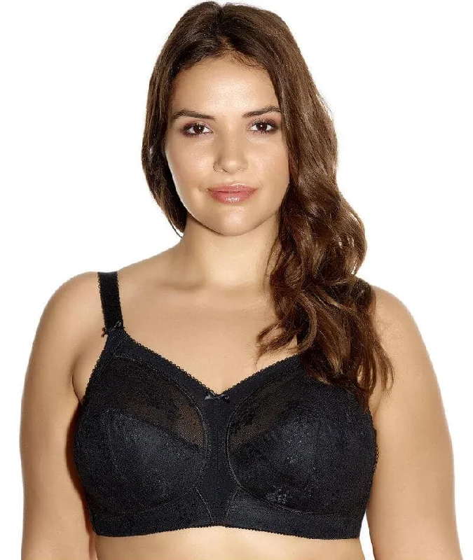 Goddess Alice Soft Cup Wire-free Bra - Black Supportive Wireless Bra