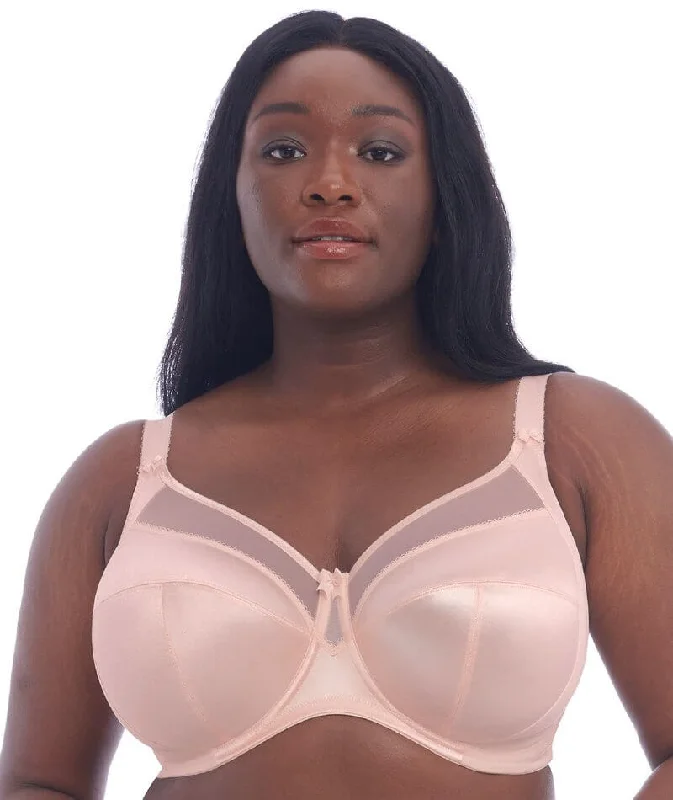 Goddess Keira Underwired Banded Bra - Pearl Blush High Support Bra
