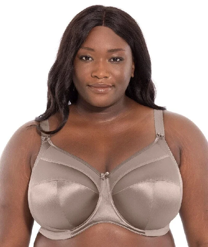 Goddess Keira Underwired Banded Bra - Pebble Soft Cup Bra