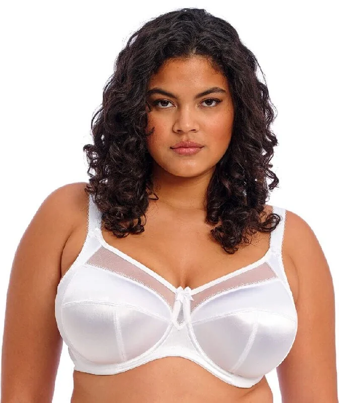 Goddess Keira Underwired Banded Bra - White Cozy Wire-Free Bra