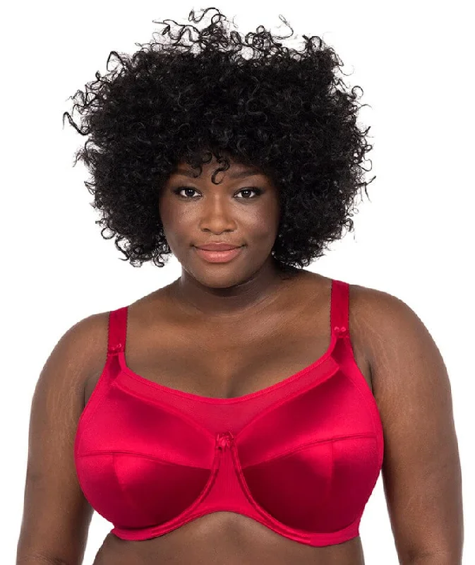 Goddess Keira Underwired Full Cup Bra - Crimson Adjustable Fit Bra