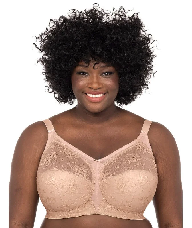 Goddess Verity Wire-Free Bra - Fawn Elegant Satin Bralette
