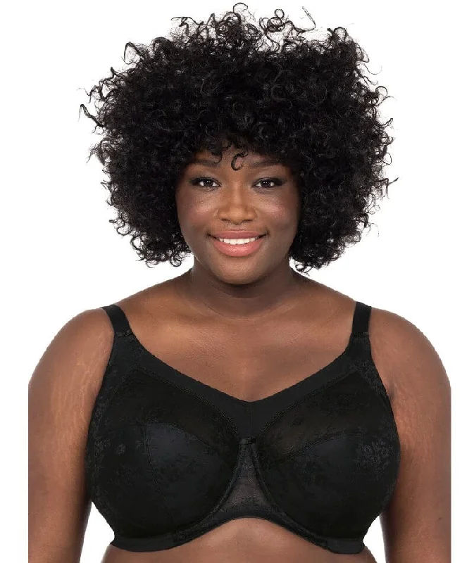 Goddess Verity Underwired Full Cup Bra - Black Sexy Mesh Bra