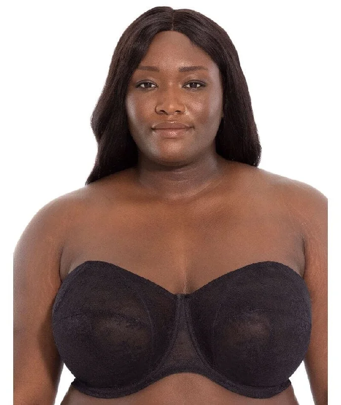 Goddess Verity Underwired Strapless Bra - Black Breathable Wireless Bra