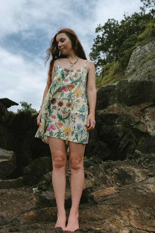 Lucia Mini Dress - Nymphs - Butter Chic Mini Dress with V-Neck