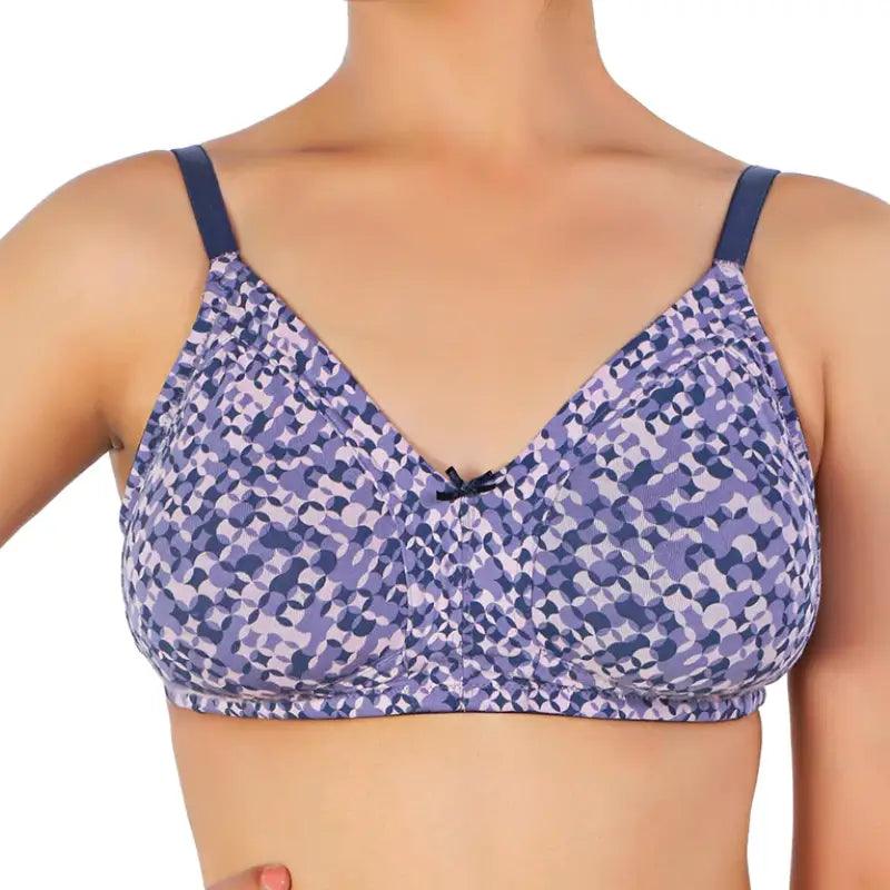 Non padded Cotton Printed bra for Ladies Padded Push-Up Bra