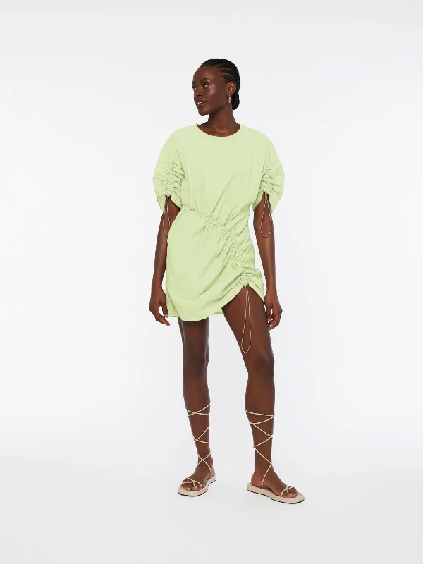 OCEANA mini dress - lemonade Comfortable Ruffle Mini Dress