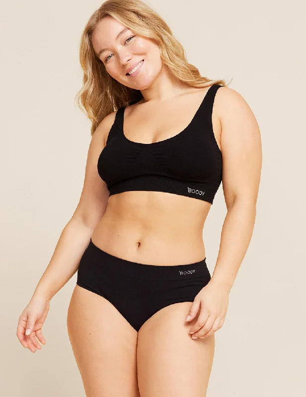 Boody Bamboo Padded Shaper Crop Bra Comfortable Lace Bra