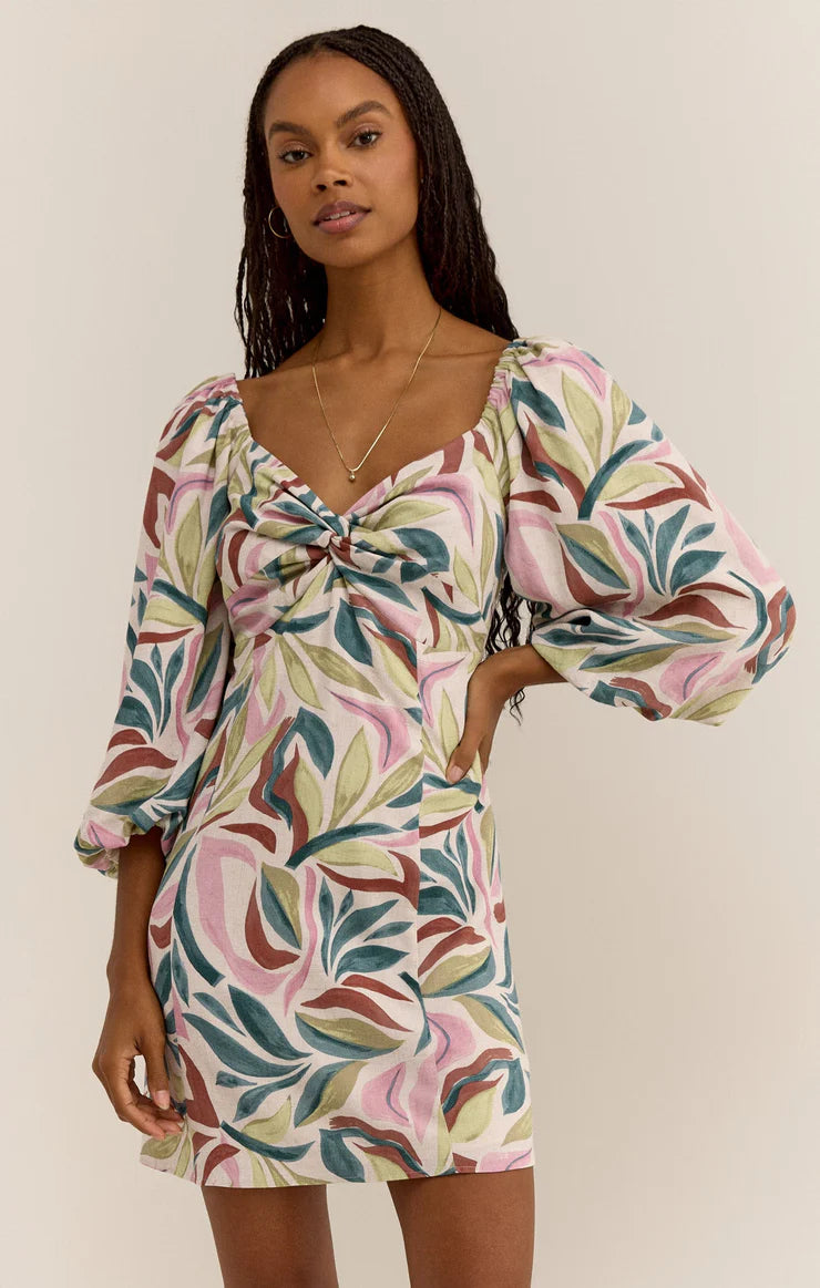 The Mirani Safari Mini Dress Chic Halter Mini Dress
