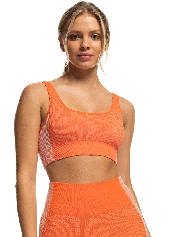 Womens Chill Out Seamless Medium Impact Sports Bra Chic Lace Bra