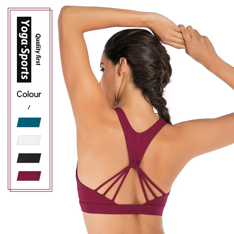 Yoga Suit Beautiful Back Sexy Quick Drying Sports Underwear bra Soft Support Bra