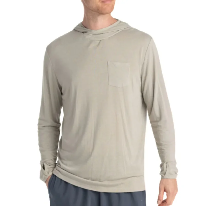Bamboo Lightweight Hoodie Hoodie with Elastic Cuffs Stretchable Comfortable