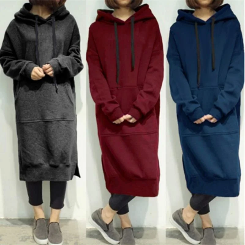 Casual Overall Hoodies Hoodie with Zipper Placket Modern Functional