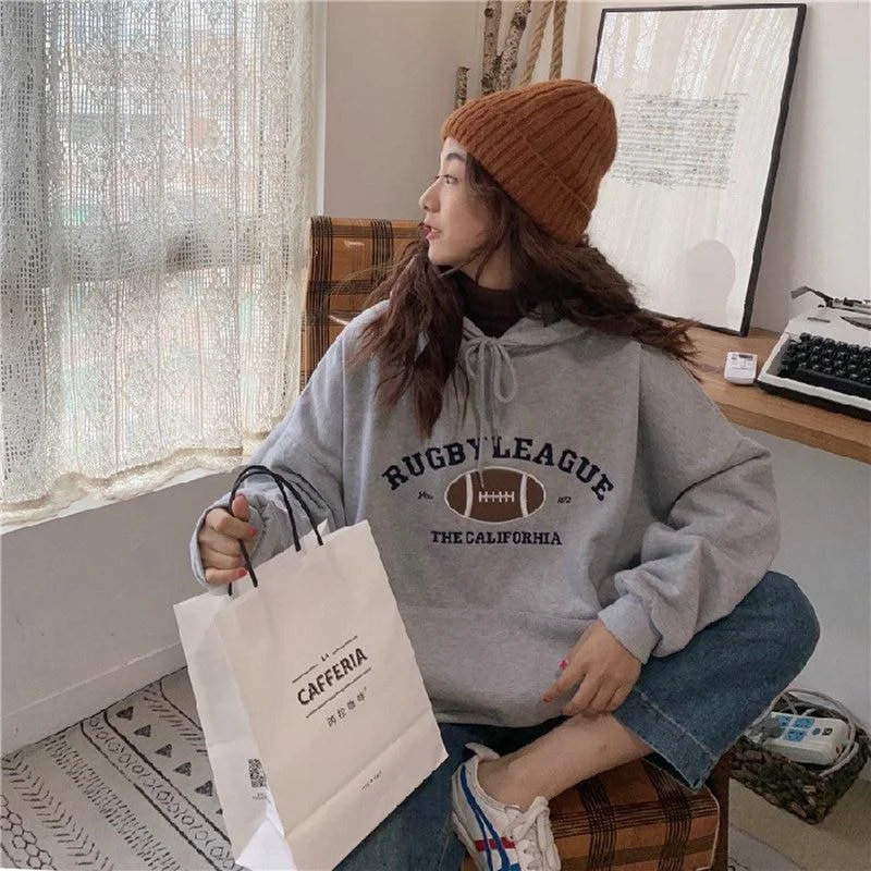 Hooded Sweatshirt Women's Pullover Casual Long Sleeve Hoodies Hoodie with Slim Fit Tailored Modern