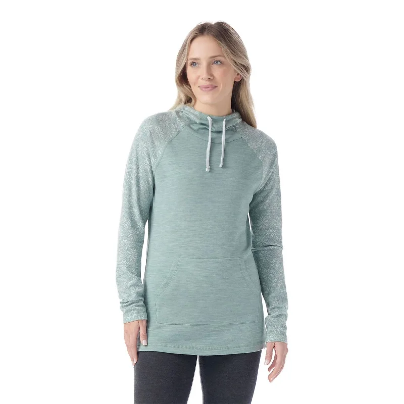 Merino 250 Drape Neck Hoodie Hoodie with Half-Zip Sporty Casual