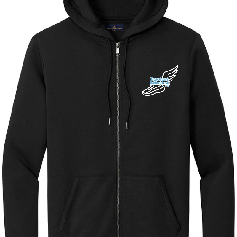 Bayshore Full Zip Sweatshirt Hoodie with Elastic Cuffs Stretchable Comfortable