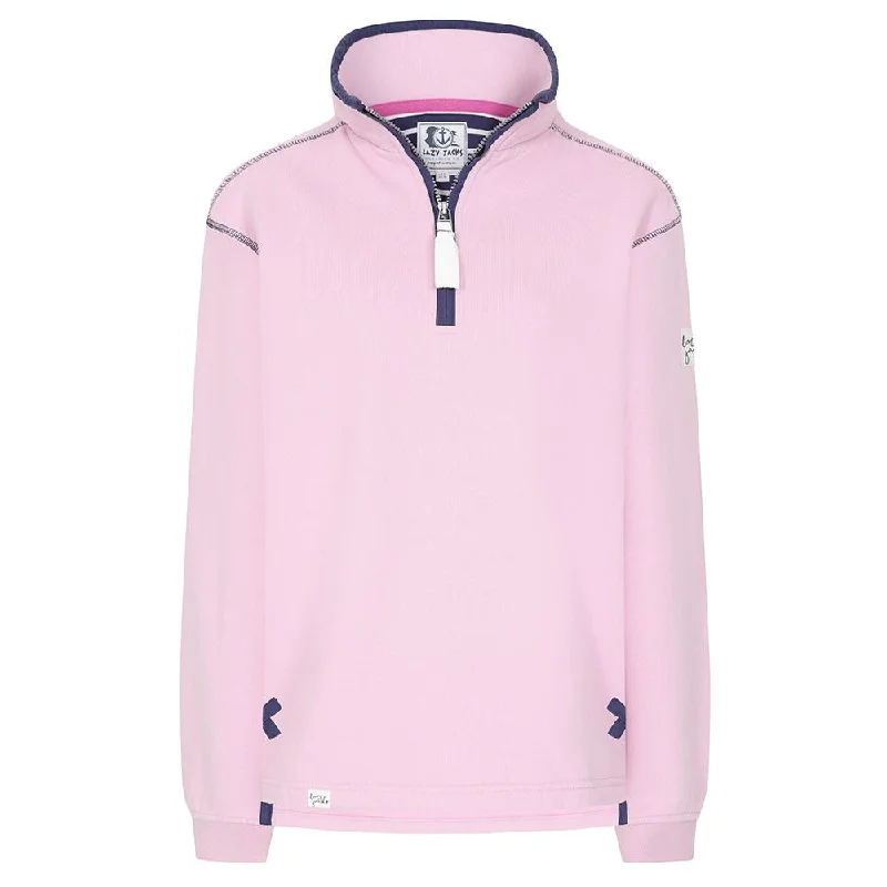 Lazy Jacks Women’s 1/4 Zip Sweatshirt LJ3 Hoodie with Color Block Contrast Stylish