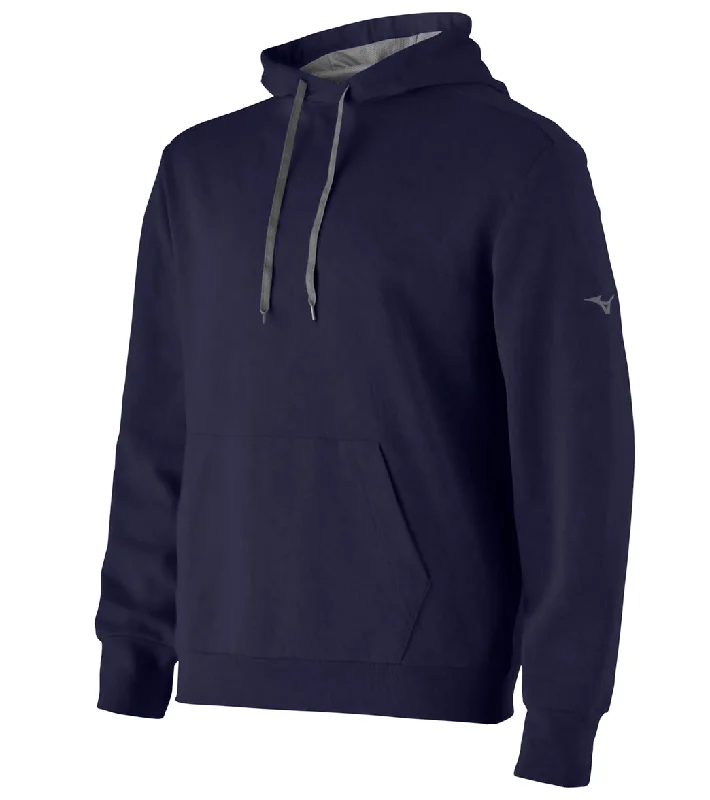 Mizuno Youth Challenger Hoodie Navy Hoodie with Hidden Zipper Minimalist Clean