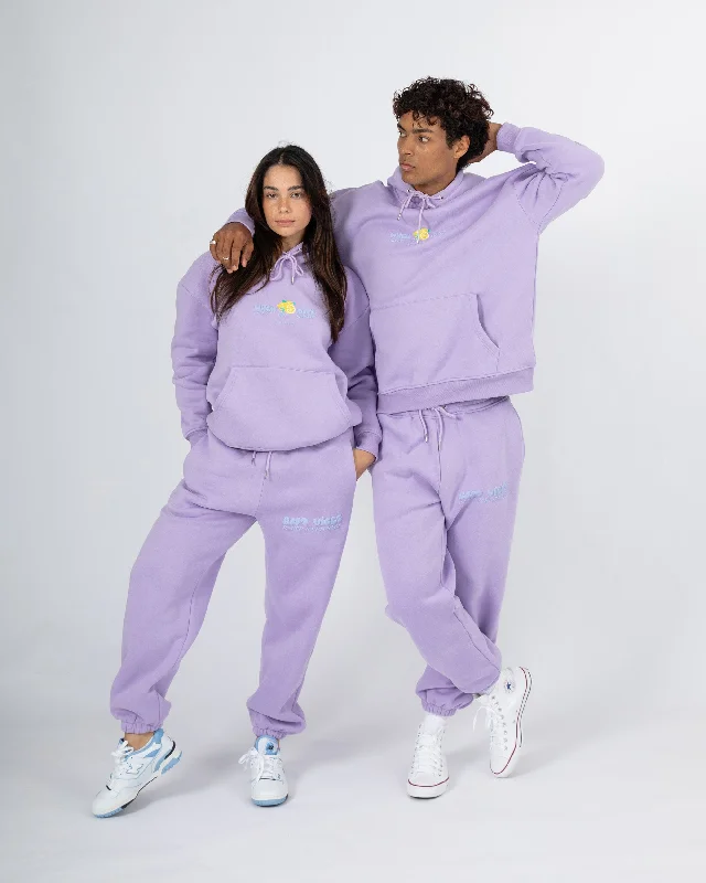 Picked For You Hoodie - Lavender Hoodie with Ribbed Neckline Snug Warm