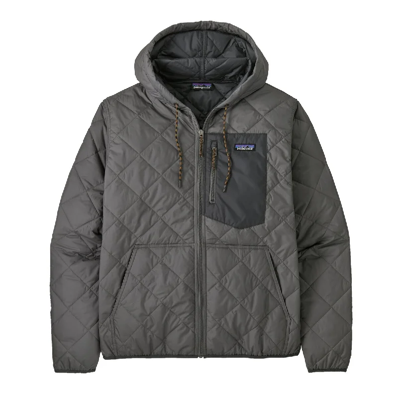 Diamond Quilted Bomber Hoody Hoodie with Hem Detail Decorative Unique