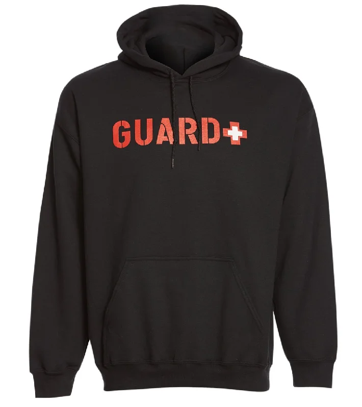 Sporti Guard Unisex Hooded Sweatshirt Black Black Hoodie with Full-Zip Functional Layering