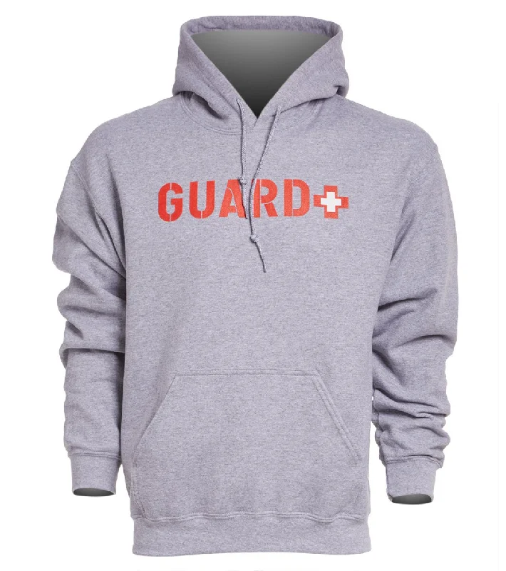 Sporti Guard Unisex Hooded Sweatshirt Gray Wolf Hoodie with High-Low Hem Asymmetrical Trendy