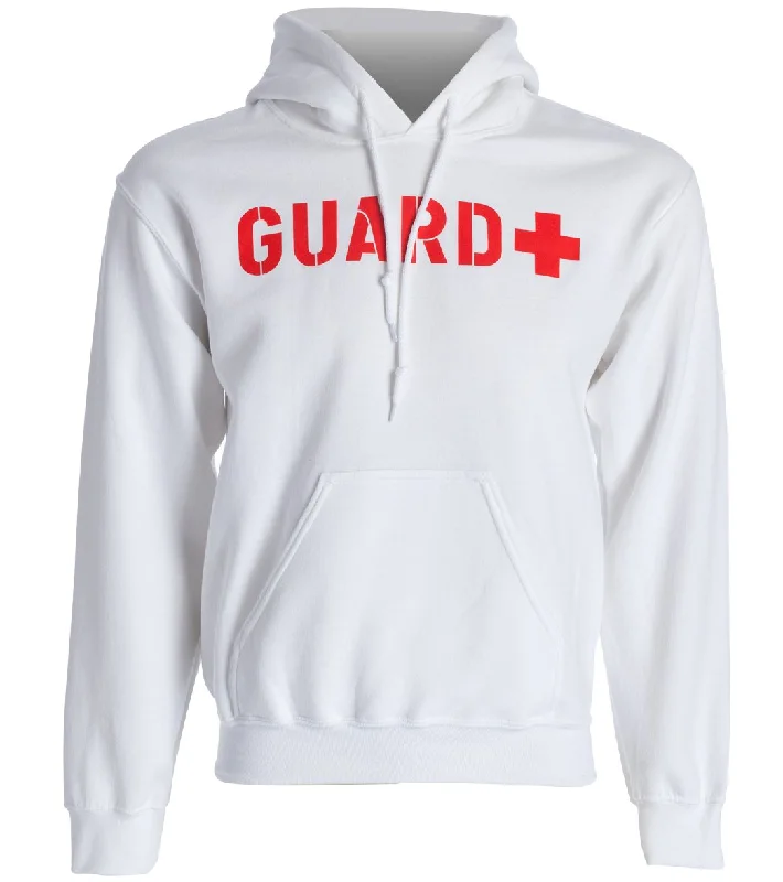 Sporti Guard Unisex Hooded Sweatshirt White Hoodie Sweatshirt Pullover