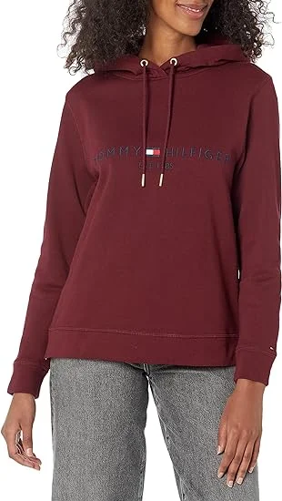 Logo Hoodie (Womens) - Deep Rogue Hoodie with Velcro Closure Adjustable Secure