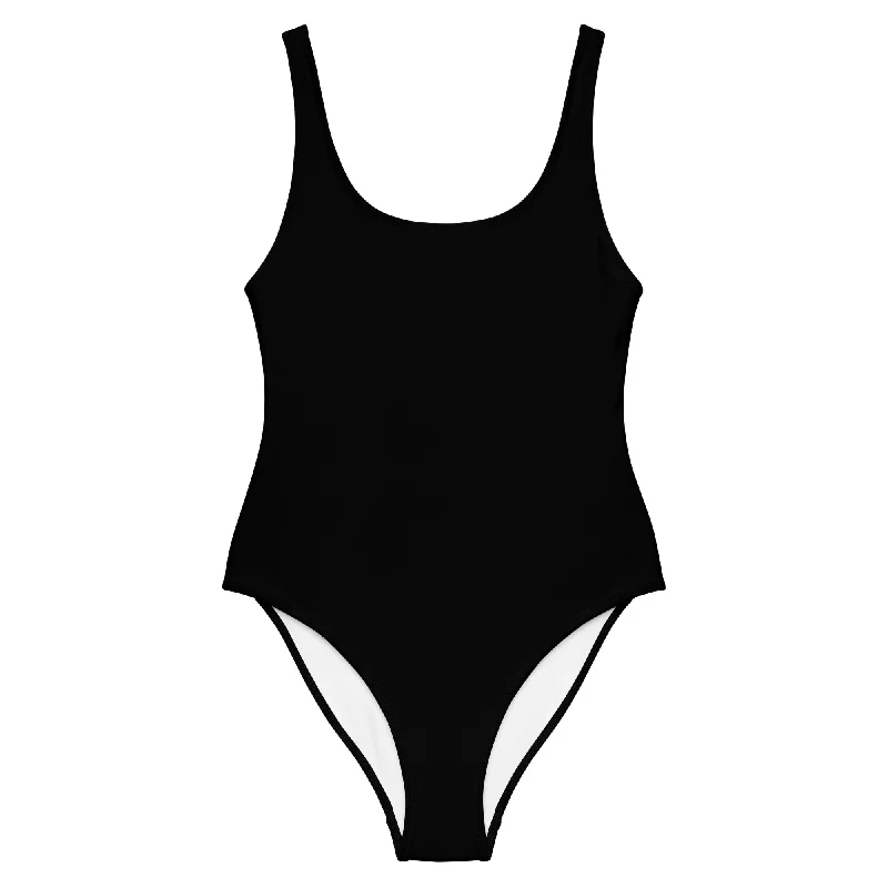 Black One Piece Swimsuit from Extremely Stoked Soft Beachwear Set