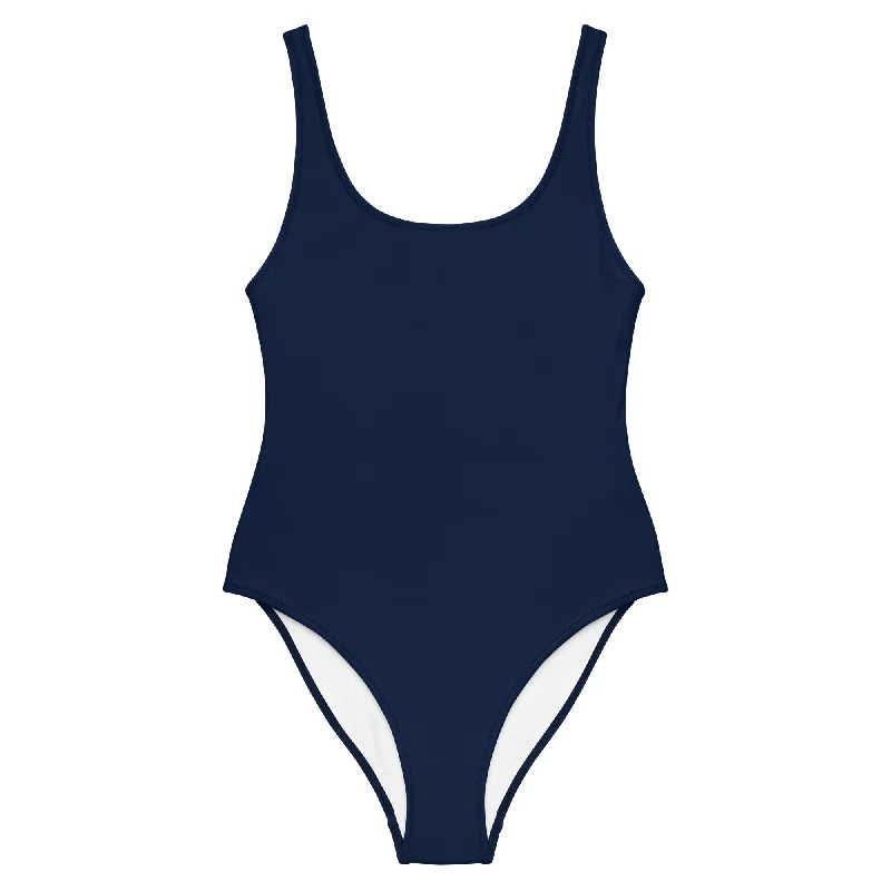 Classic Navy Blue One Piece Swimsuit from Extremely Stoked Crisscross Back Swimsuit