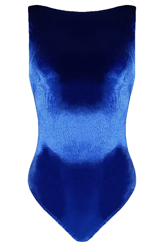 Comitissa Blue swimsuit Strapless Swimsuit Top