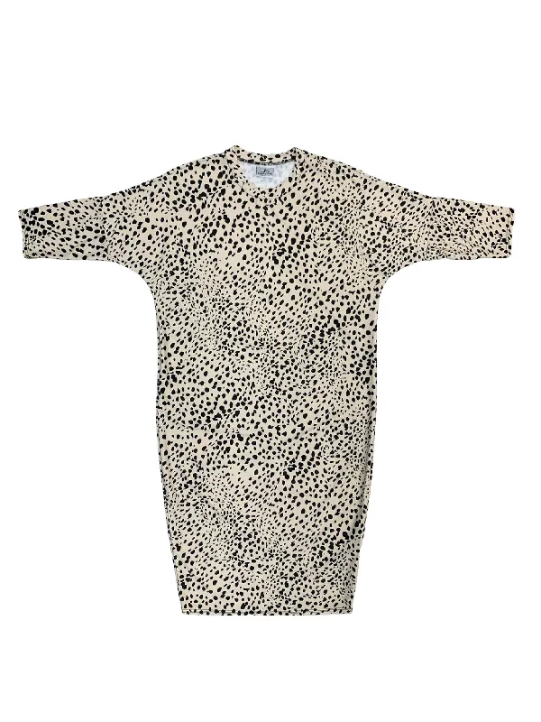 Cheetah Flow Swim Dress Minimalist One-Piece