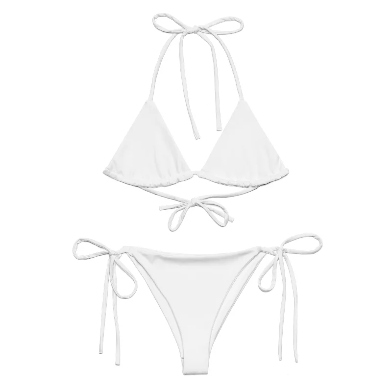 White String Bikini Swimsuit from Extremely Stoked Sexy Cutout Swimsuit