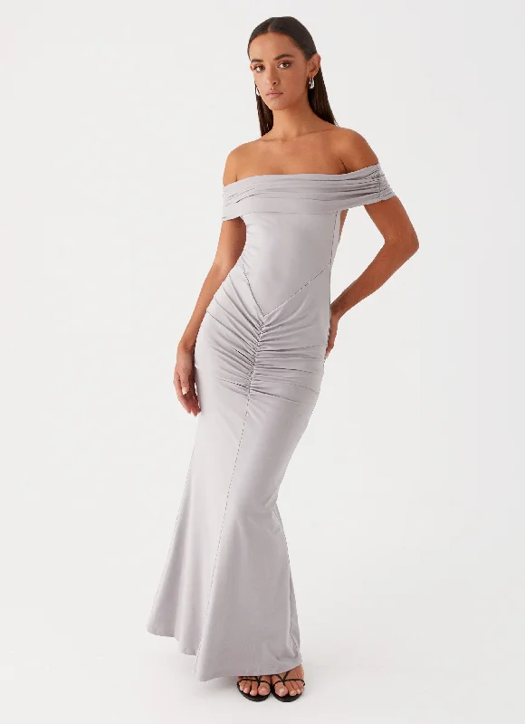 Dancefloor Maxi Dress - Grey Chic Summer Maxi Dress