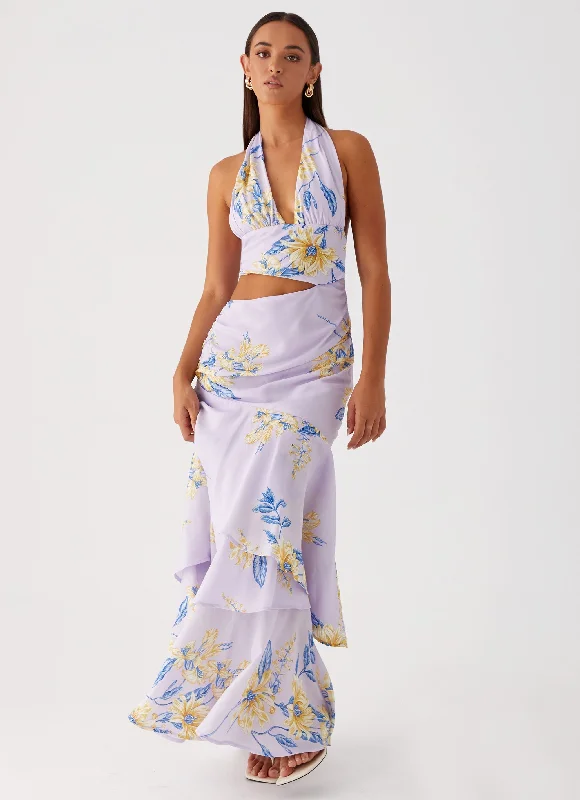 Mikayla Maxi Dress - Lavender Stylish Empire Waist Maxi Dress