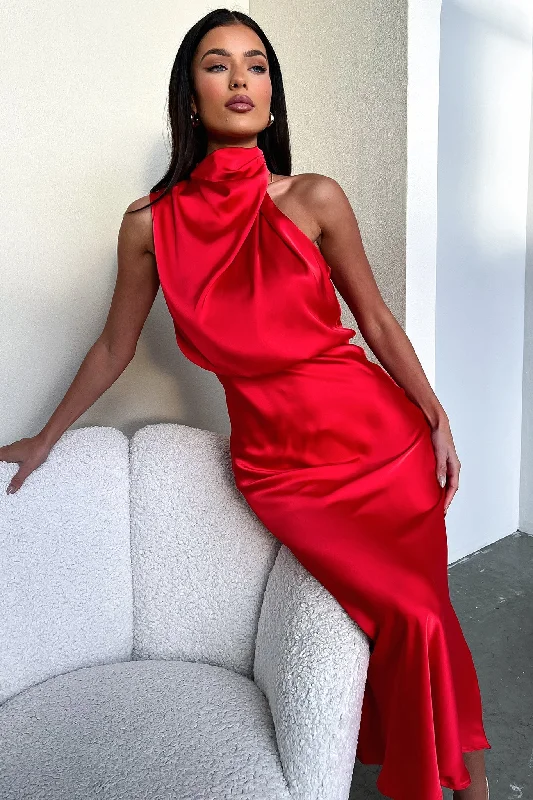 Santorini Maxi Dress - Red Stylish Boho Chic Maxi Dress