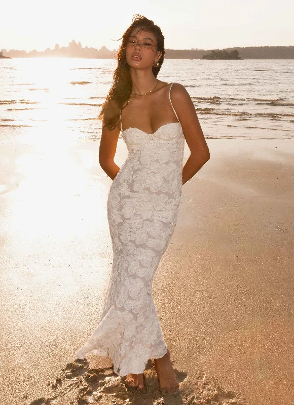 That Girl Maxi Dress - Ivory Elegant Lace Maxi Dress