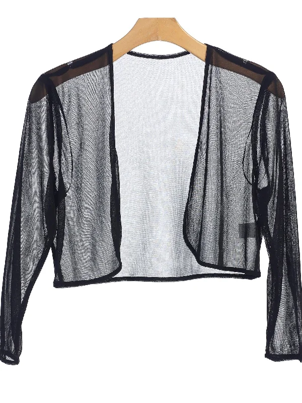 Formal Chiffon Bolero Evening Jacket Notch Collar Jacket Peter Pan Collar Jacket Cowl Neck Jacket