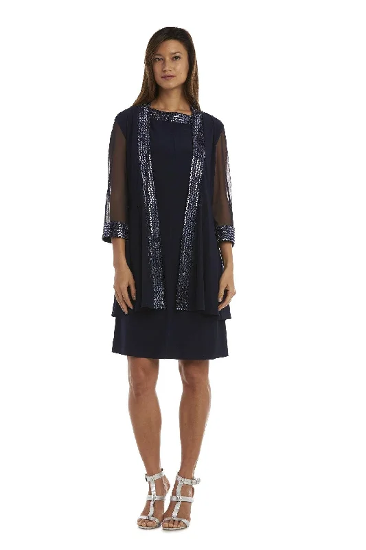 R&M Richards 5327P Petite Short Jacket Dress Fitted Jacket Loose Jacket Oversized Jacket