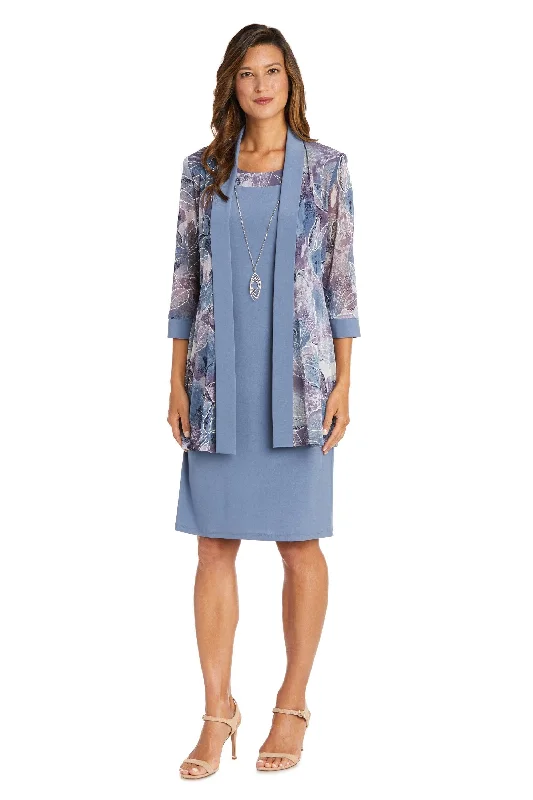 R&M Richards 9323P Short Petite Jacket Dress Satin Jacket Silk Jacket Chiffon Jacket