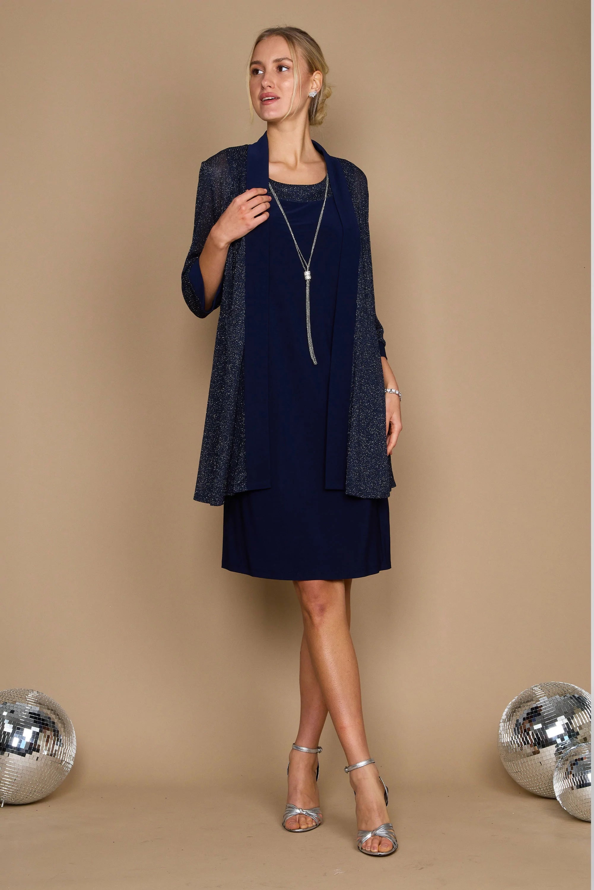 R&M Richards 1873W Short Plus Size Jacket Dress Satin Jacket Silk Jacket Chiffon Jacket