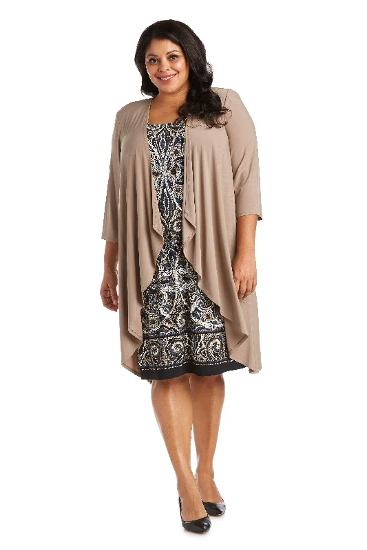 R&M Richards 7037W Short Plus Size Jacket Dress Jacket Blazer Coat
